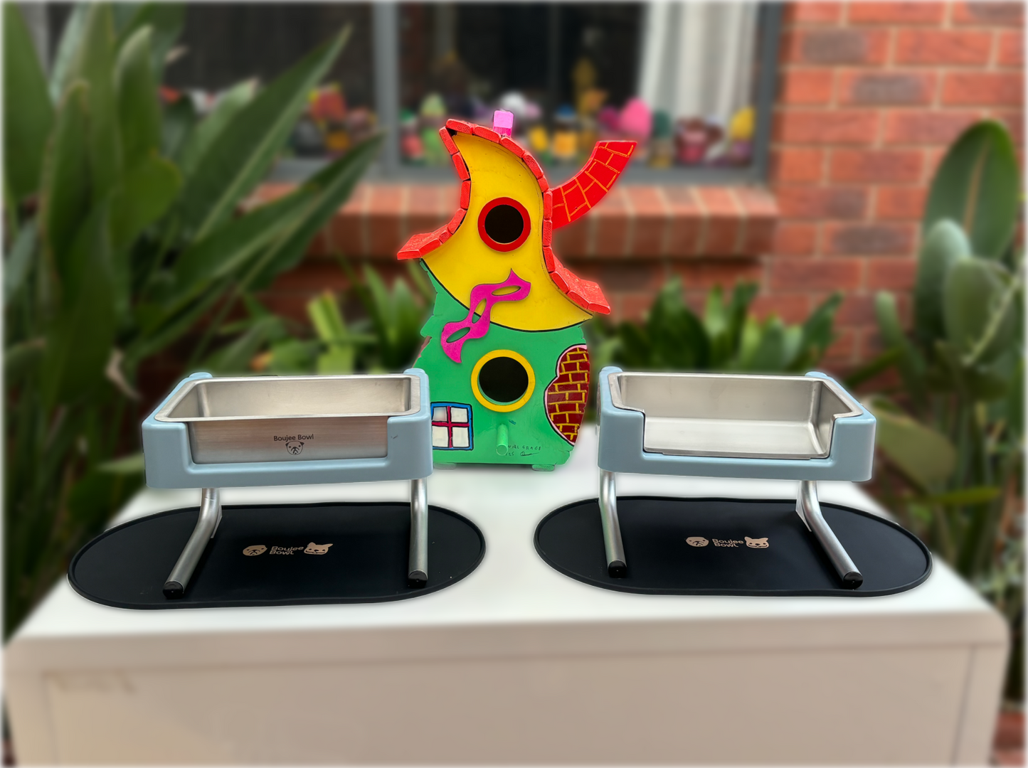 Boujee Bowl Mid Height Bundle with black silicone mats