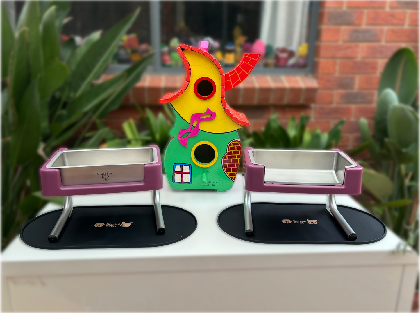 Boujee Bowl Mid Height Bundle with black silicone mats